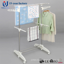 Multi-Purpose Stainless Steel Two Layer Clothes Dring Rack